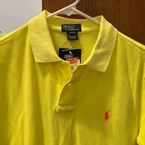 Brand new Bright yellow 3 button polo.